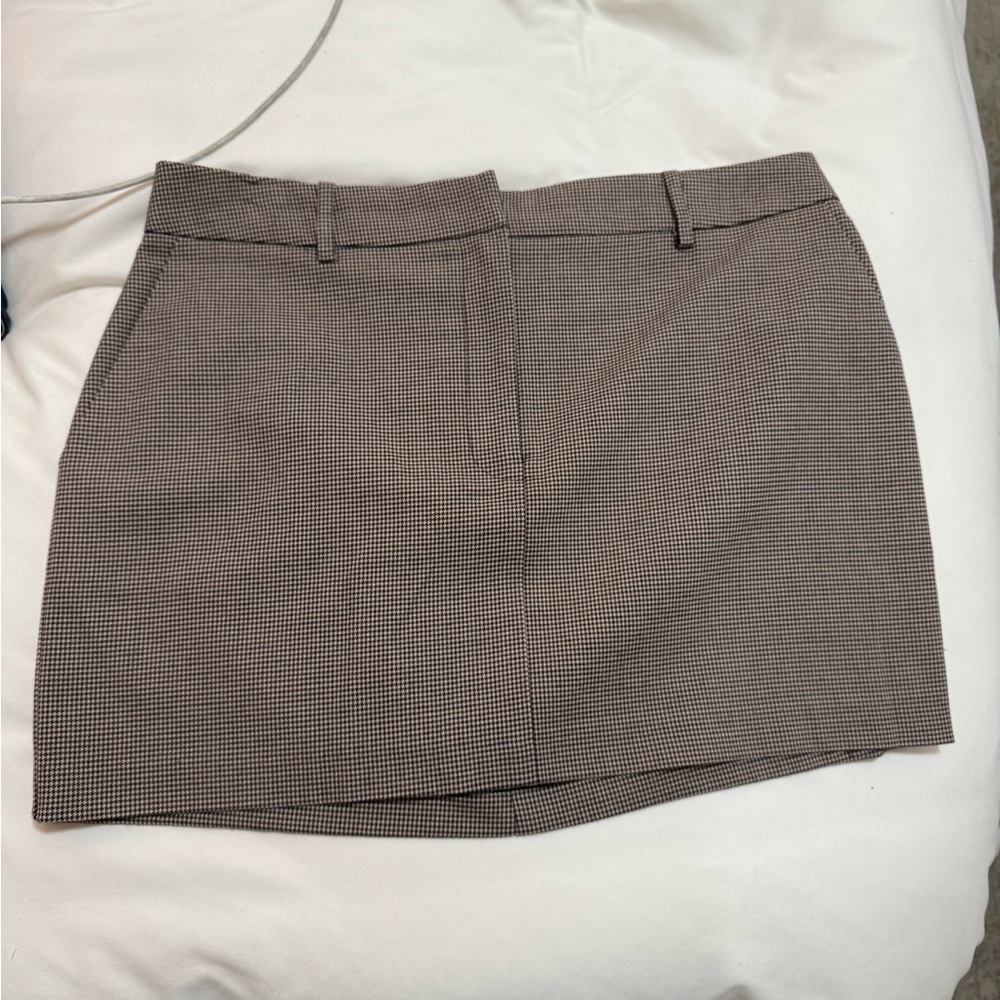 Stylish Houndstooth Mini Skirt